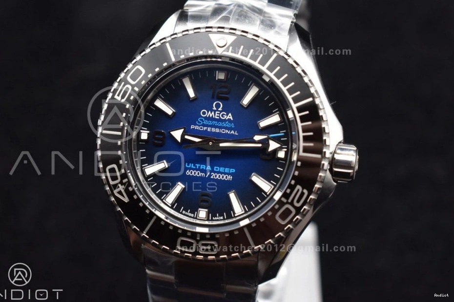 Super Best 1:1 SS Deep SBF Ultra Deep Dial 6000M Seamaster SS Bracelet A8912 on Edition Blue Clone 0114